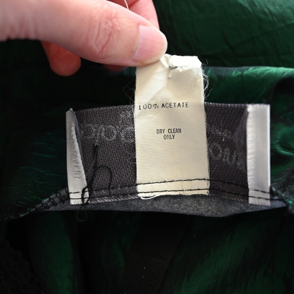 1980s B.B. Collections by BarbaraBarbara Iridescent Shimmery Green Disco Skirt - Picture 12 of 12